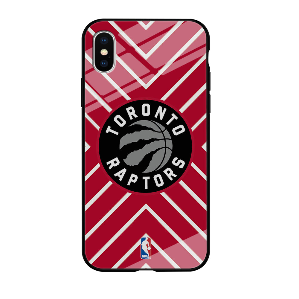 Toronto Raptors Red Shapes iPhone XS MAX Case