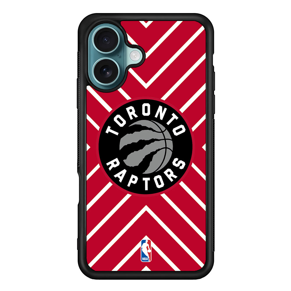 Toronto Raptors Red Shapes iPhone 16 Case