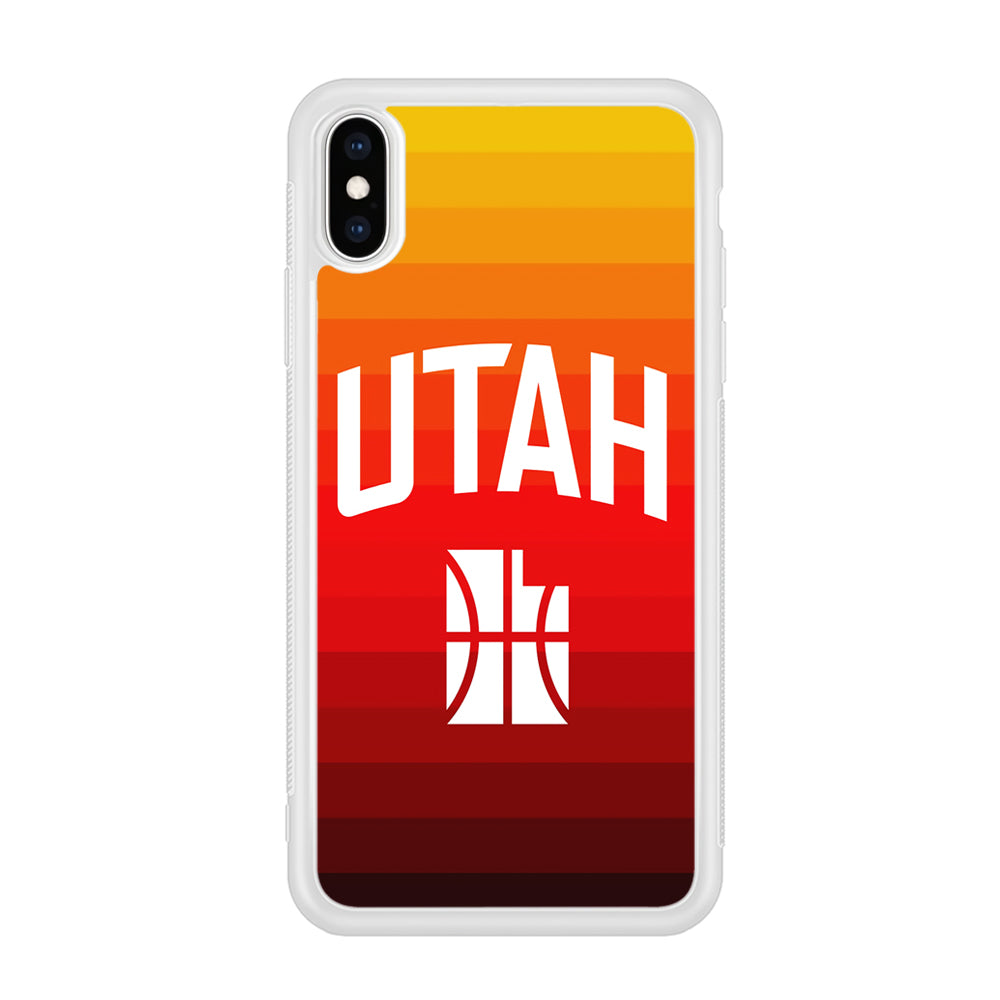 Utah Jazz Colour Gradation iPhone XS Case