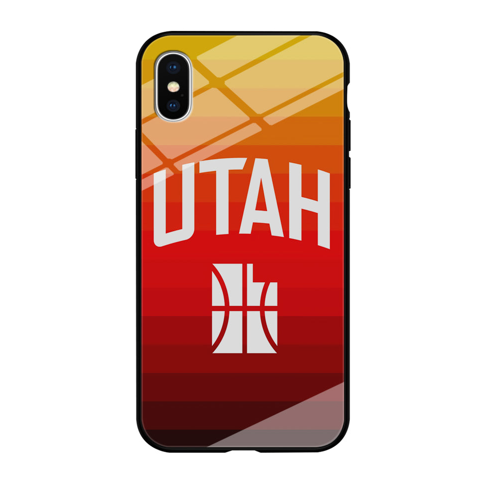 Utah Jazz Colour Gradation iPhone XS Case