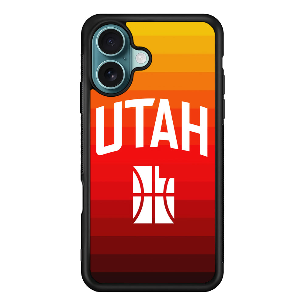 Utah Jazz Colour Gradation iPhone 16 Case