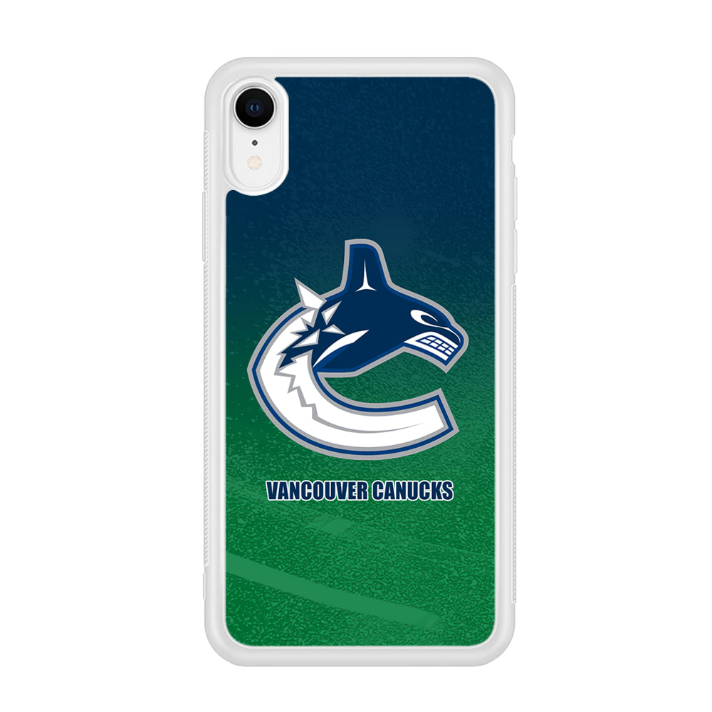 Vancouver Canucks Blue Green Gradation iPhone XR Case