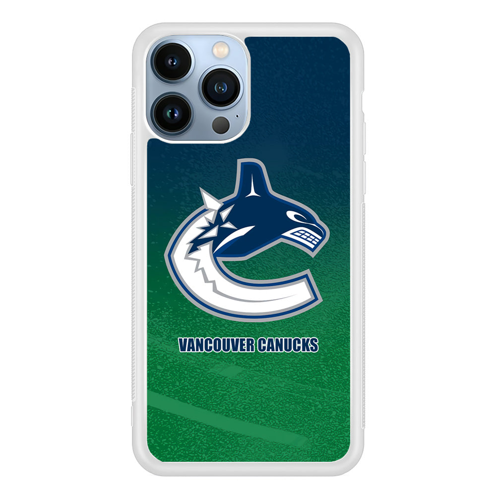 Vancouver Canucks Blue Green Gradation iPhone 13 Pro Case