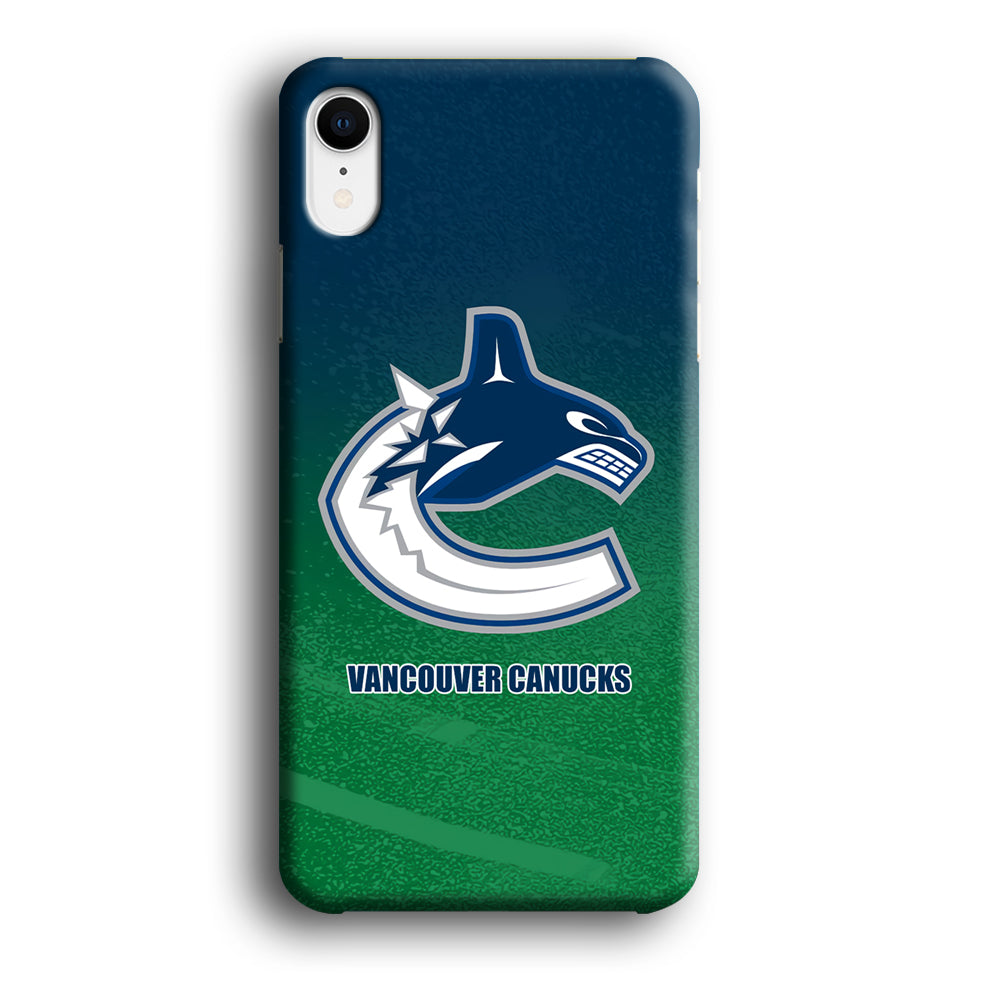 Vancouver Canucks Blue Green Gradation iPhone XR Case