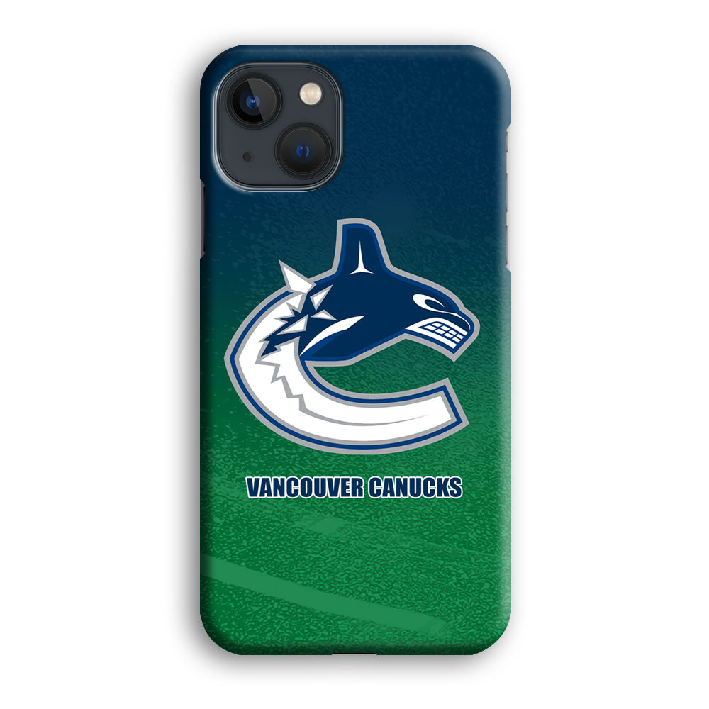 Vancouver Canucks Blue Green Gradation iPhone 13 Case