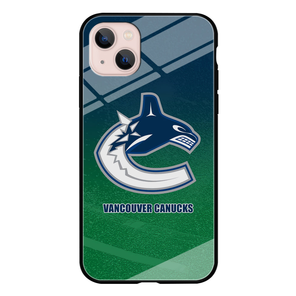 Vancouver Canucks Blue Green Gradation iPhone 13 Case