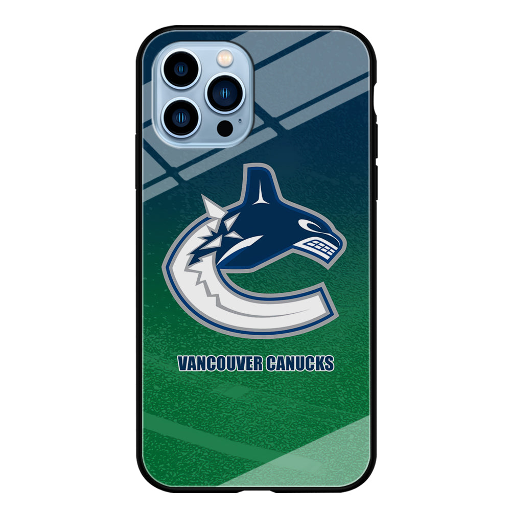 Vancouver Canucks Blue Green Gradation iPhone 13 Pro Case