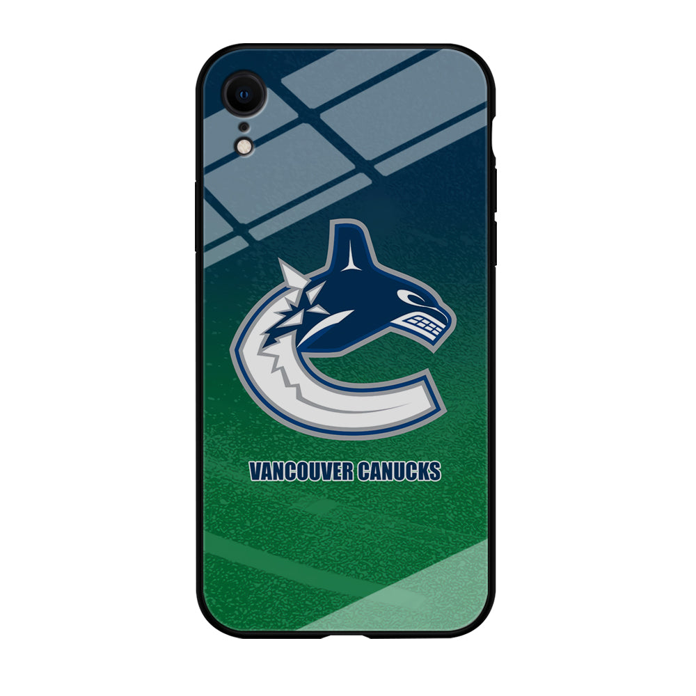 Vancouver Canucks Blue Green Gradation iPhone XR Case