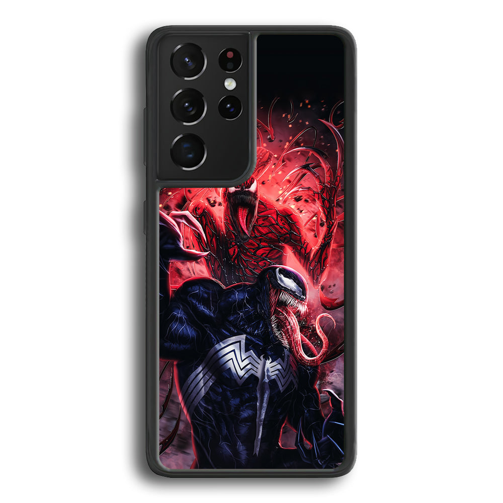 Venom Scene With Carnage Samsung Galaxy S21 Ultra Case - Carneyforia