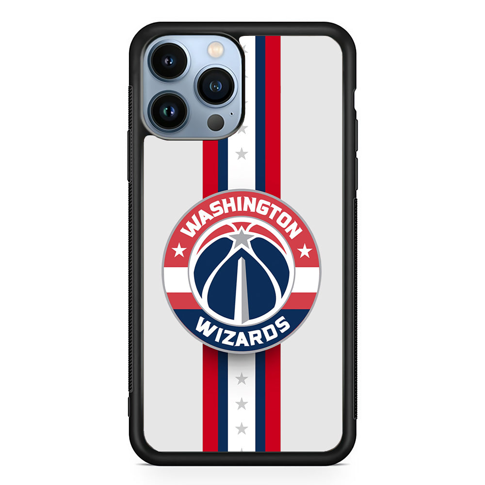 Washington Wizards Stripe iPhone 15 Pro Case - Carneyforia