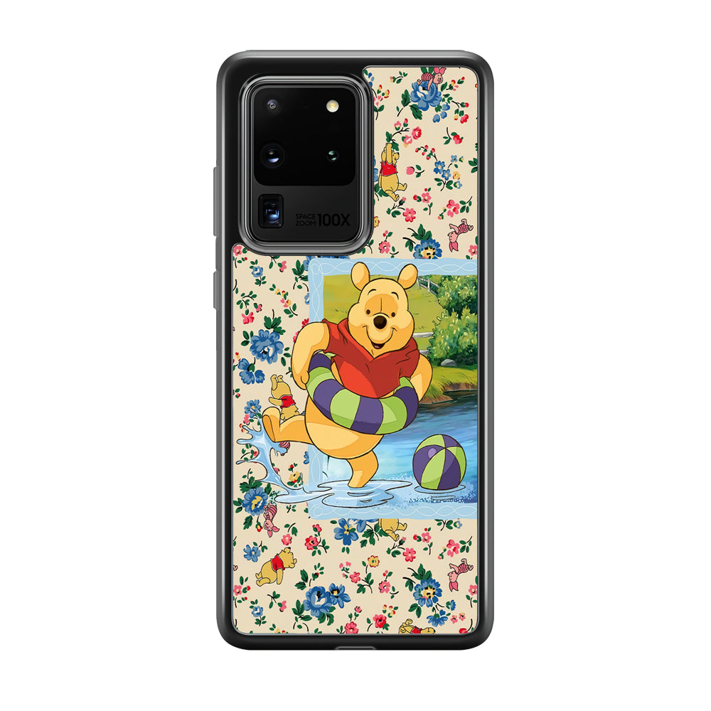Winnie The Pooh Water Play Samsung Galaxy S20 Ultra Case