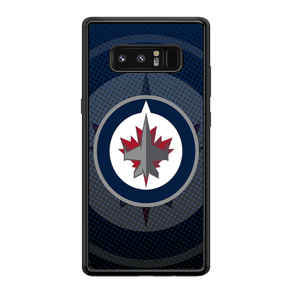 Winnipeg Jets Logo And Shadows Samsung Galaxy Note 8 Case