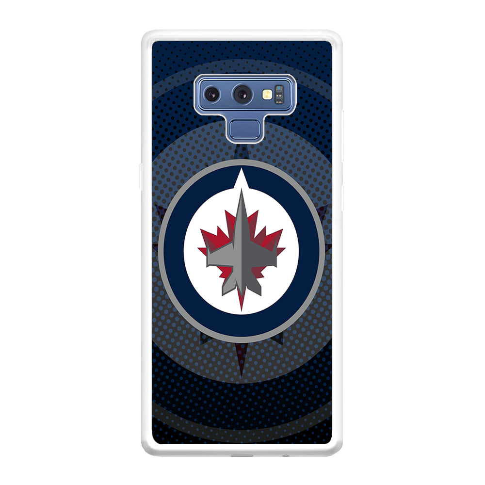 Winnipeg Jets Logo And Shadows Samsung Galaxy Note 9 Case