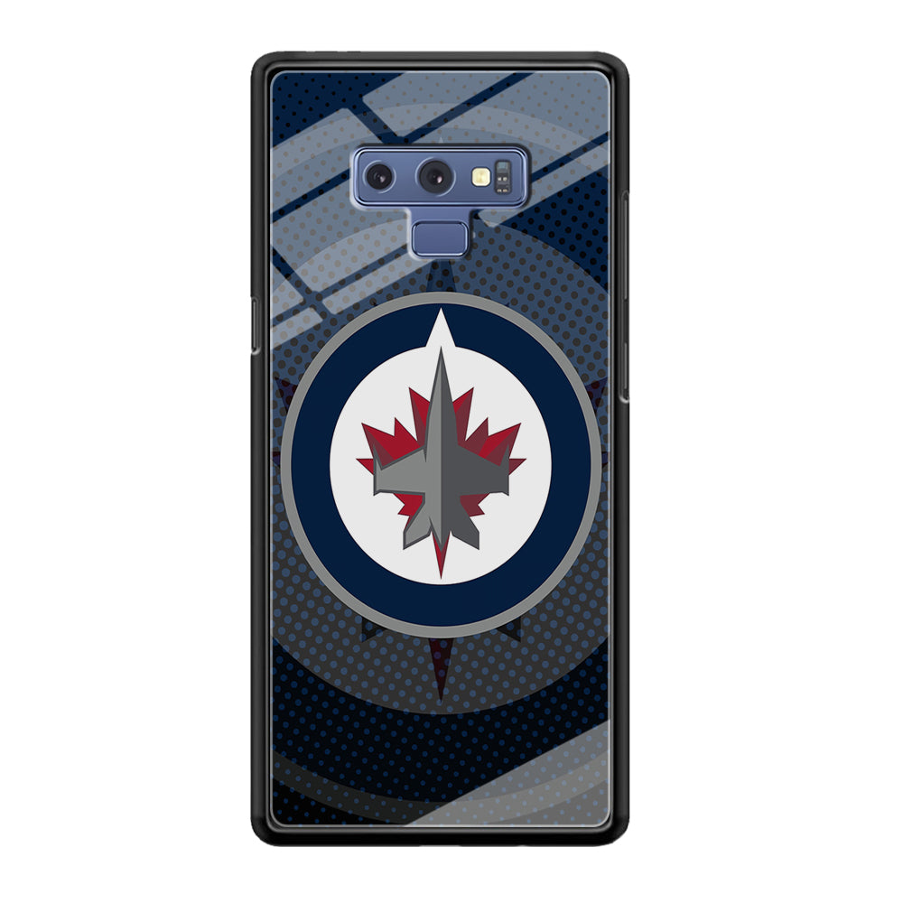 Winnipeg Jets Logo And Shadows Samsung Galaxy Note 9 Case