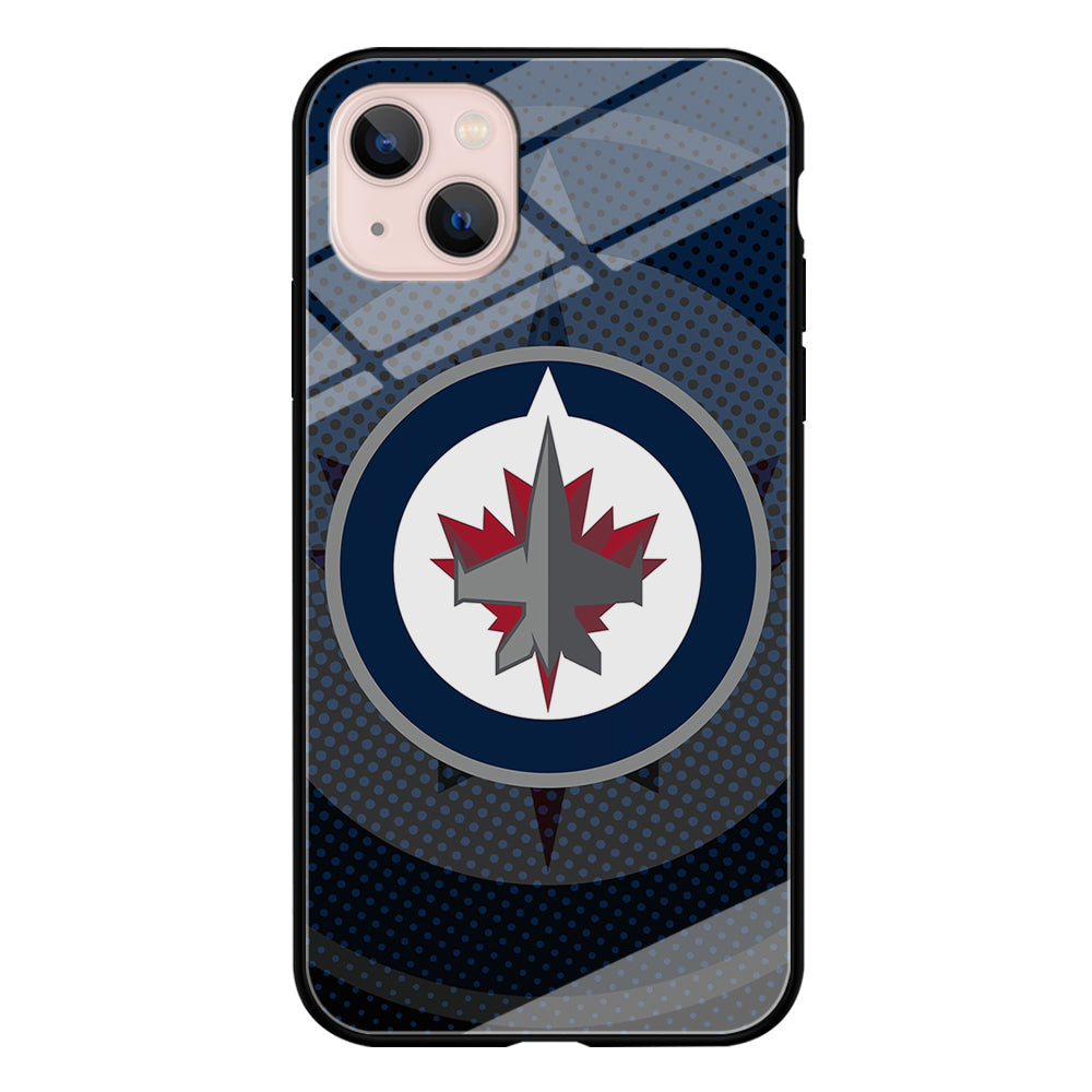 Winnipeg Jets Logo And Shadows iPhone 13 Case