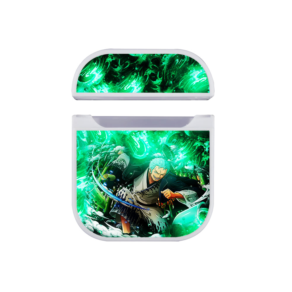 Zoro Sword One Piece Comic Apple Airpods Case White
