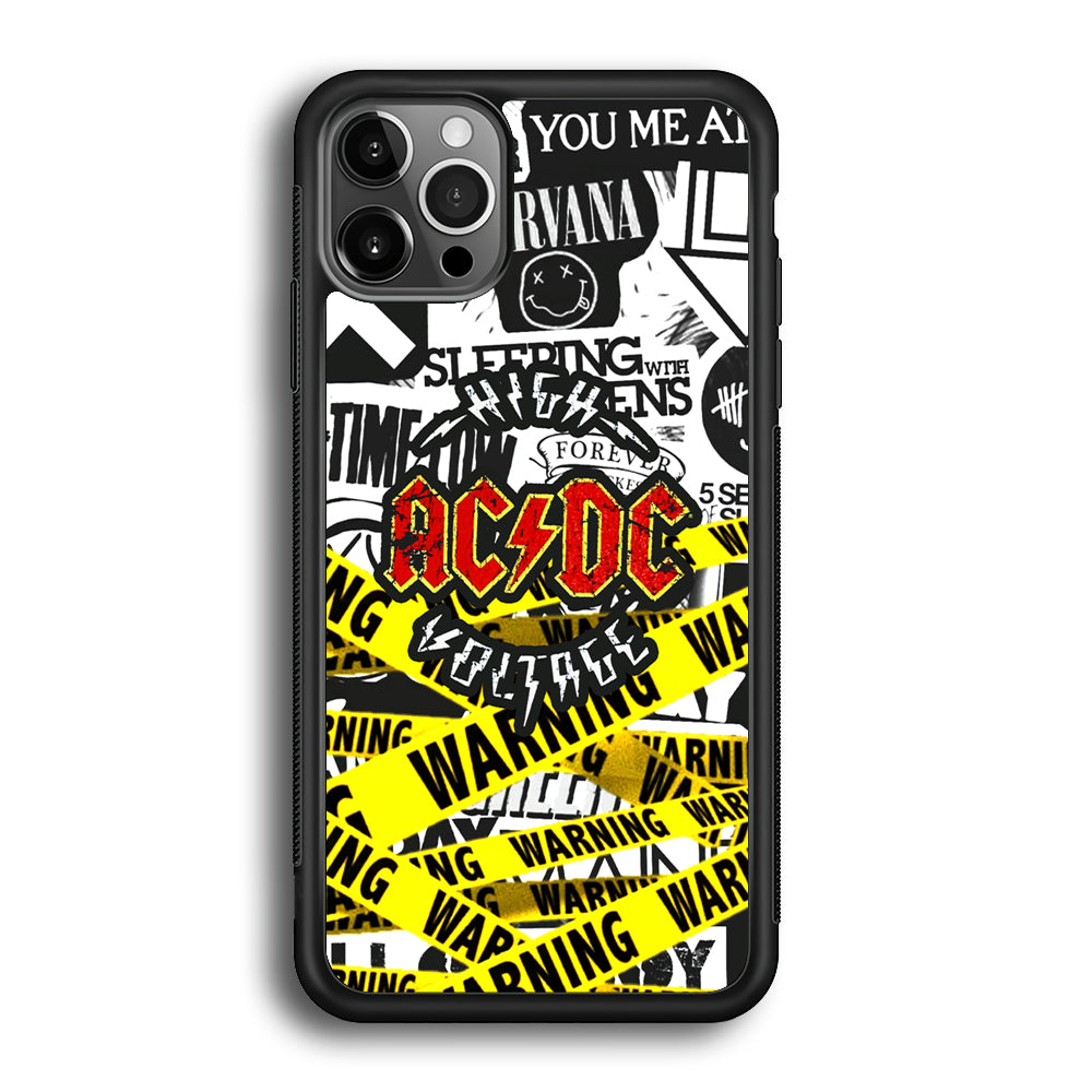 ACDC Warning It's High Voltage iPhone 12 Pro Case