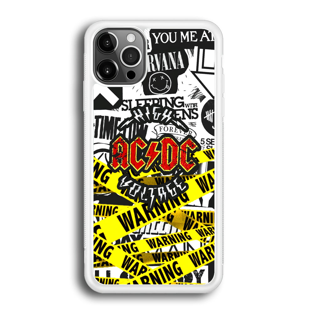 ACDC Warning It's High Voltage iPhone 12 Pro Case