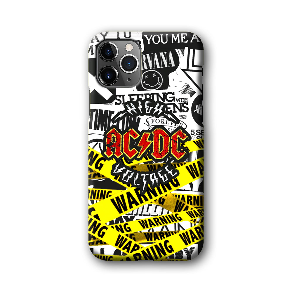 ACDC Warning It's High Voltage iPhone 11 Pro Case