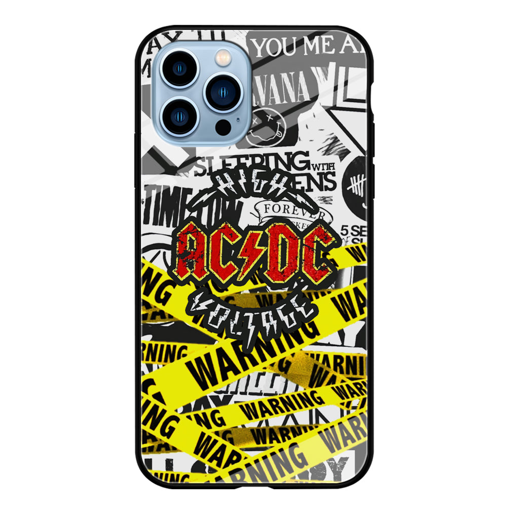 ACDC Warning It's High Voltage iPhone 13 Pro Max Case