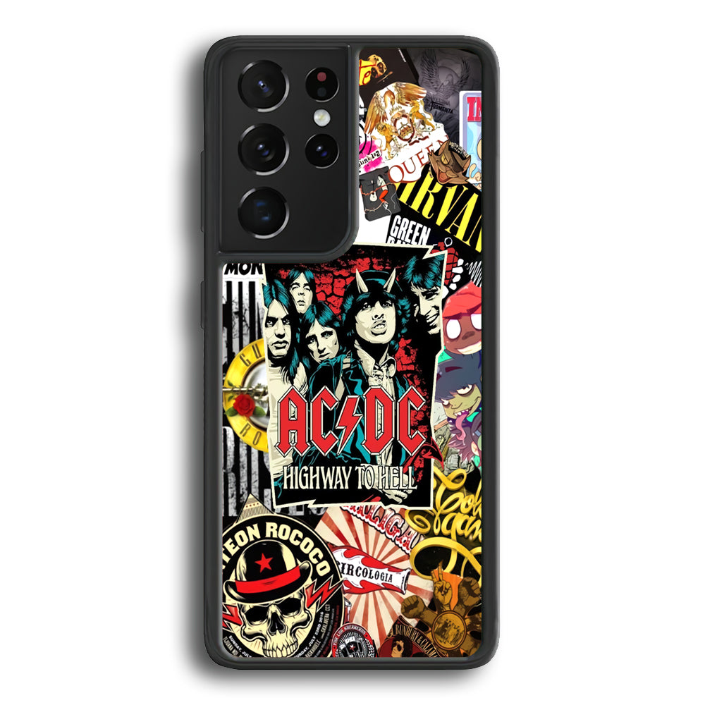 ACDC on Highway To Hell Samsung Galaxy S21 Ultra Case - Carneyforia