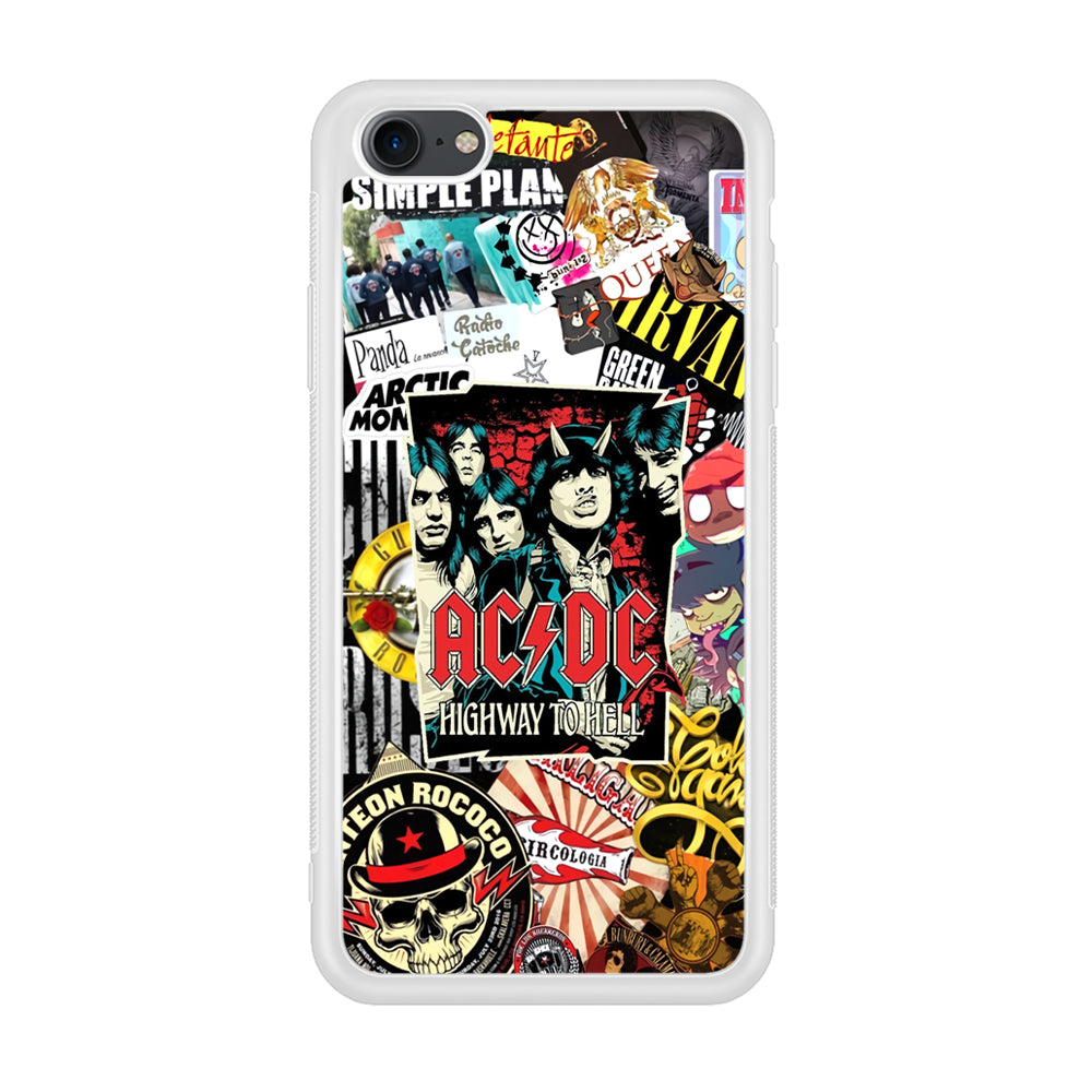 ACDC on Highway To Hell iPhone 8 Case