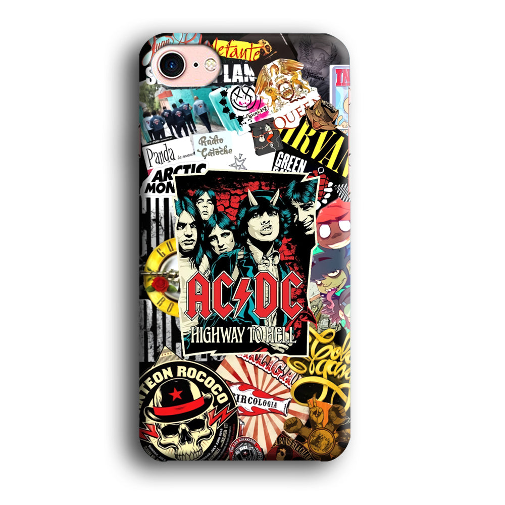 ACDC on Highway To Hell iPhone 8 Case