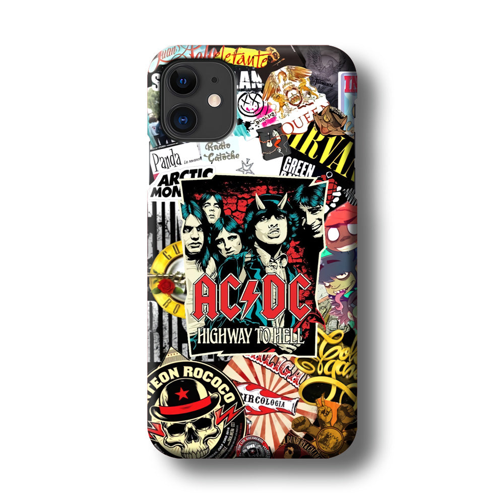 ACDC on Highway To Hell iPhone 11 Case