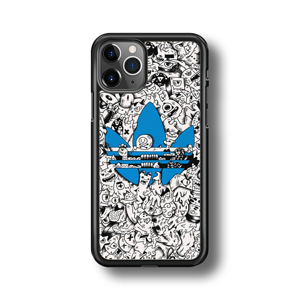 Adidas B&W Doodle iPhone 11 Pro Max Case