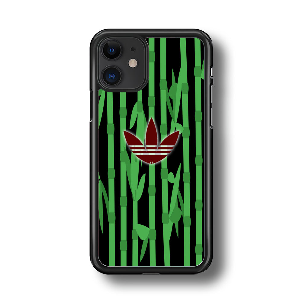 Adidas Bamboo Maroon Logo iPhone 11 Case