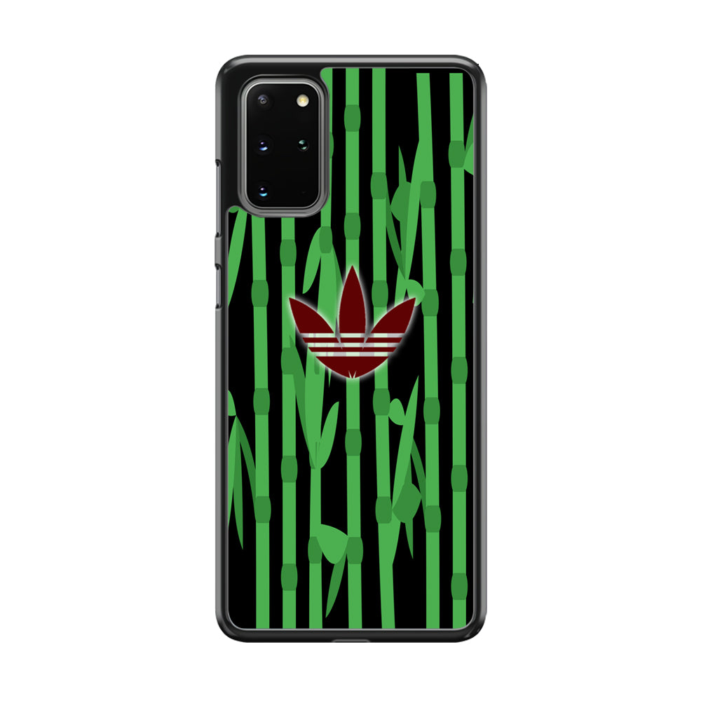 Adidas Bamboo Maroon Logo Samsung Galaxy S20 Plus Case