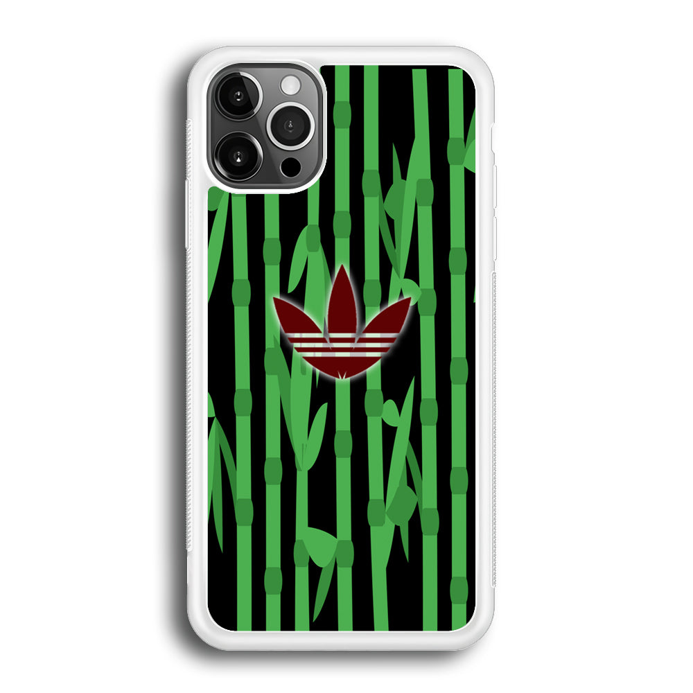 Adidas Bamboo Maroon Logo iPhone 12 Pro Case