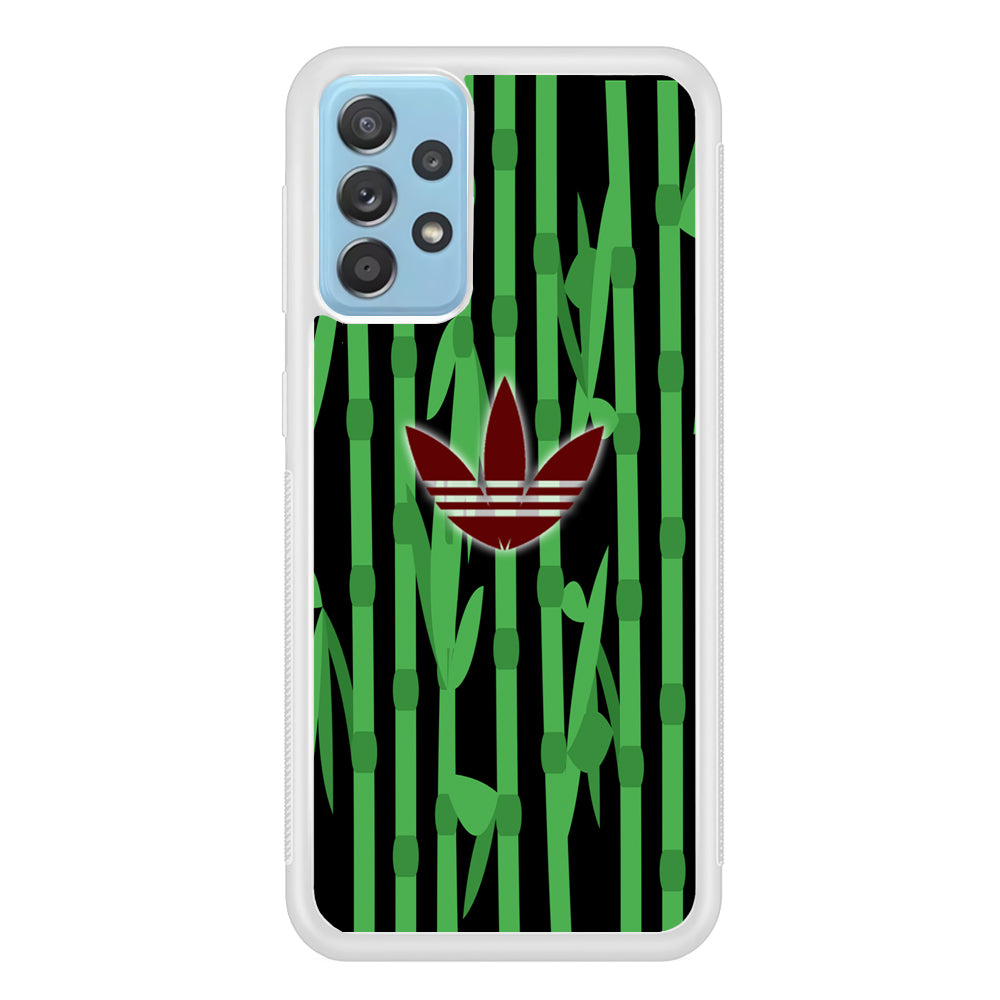 Adidas Bamboo Maroon Logo Samsung Galaxy A52 Case