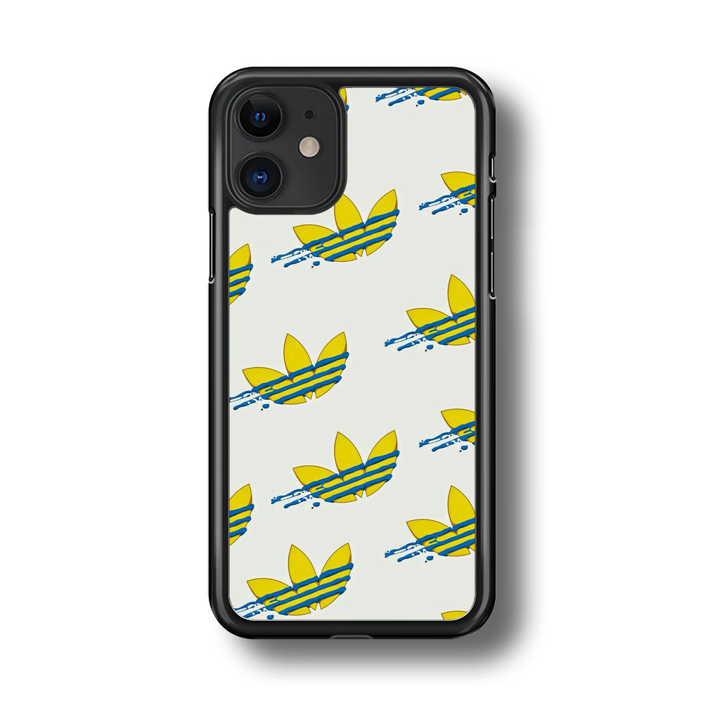 Adidas Doodle Fly Paint Blue iPhone 11 Case