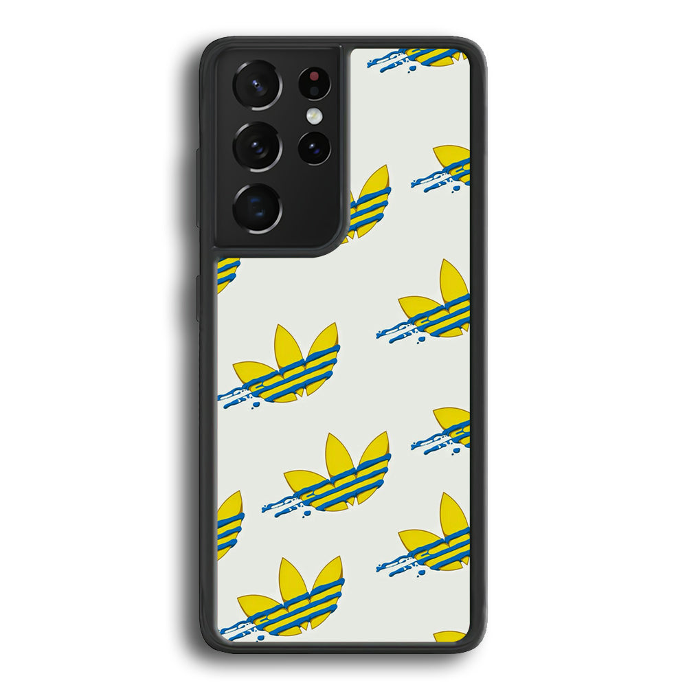 Adidas Doodle Fly Paint Blue Samsung Galaxy S21 Ultra Case