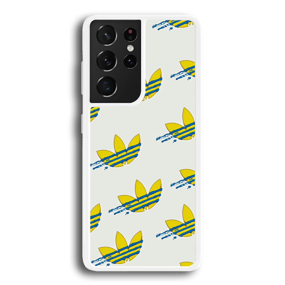 Adidas Doodle Fly Paint Blue Samsung Galaxy S21 Ultra Case
