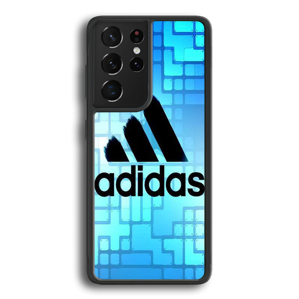 Adidas Logo Blue Abstract Samsung Galaxy S21 Ultra Case