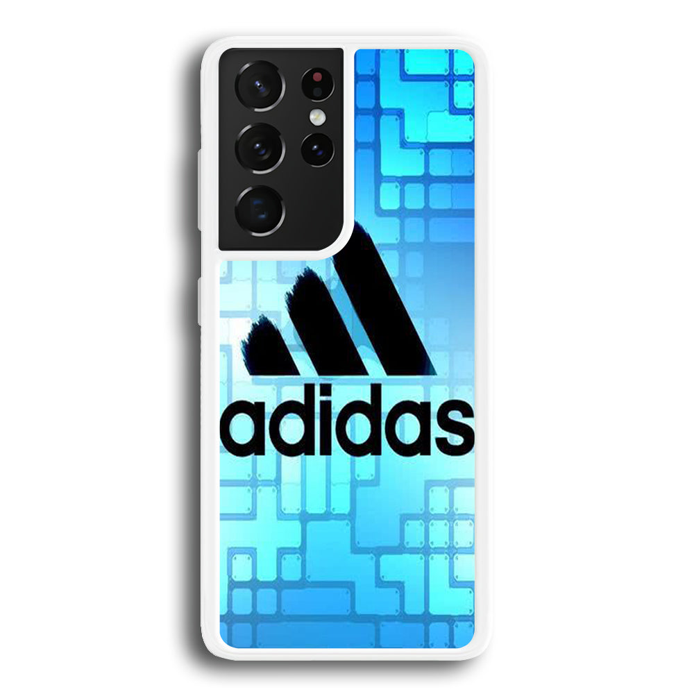 Adidas Logo Blue Abstract Samsung Galaxy S21 Ultra Case