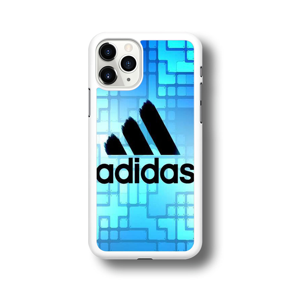 Adidas Logo Blue Abstract iPhone 11 Pro Max Case