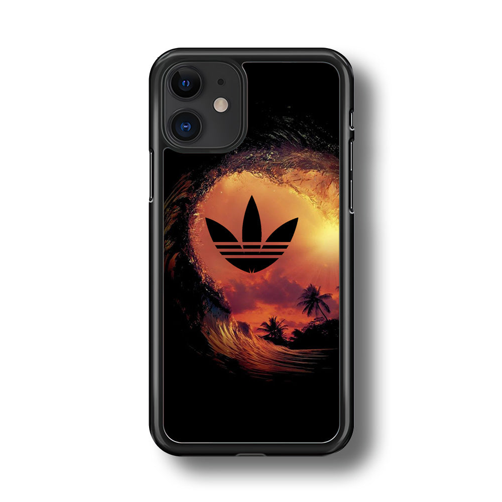 Adidas Logo Wave Sunset iPhone 11 Case