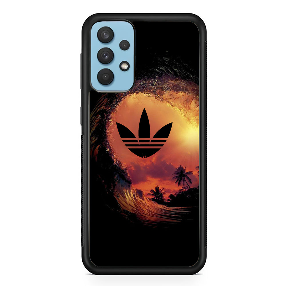 Adidas Logo Wave Sunset Samsung Galaxy A32 Case