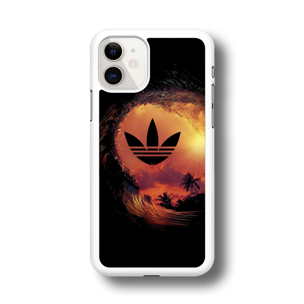 Adidas Logo Wave Sunset iPhone 11 Case
