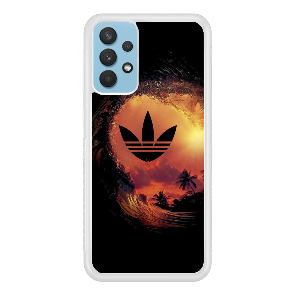 Adidas Logo Wave Sunset Samsung Galaxy A32 Case