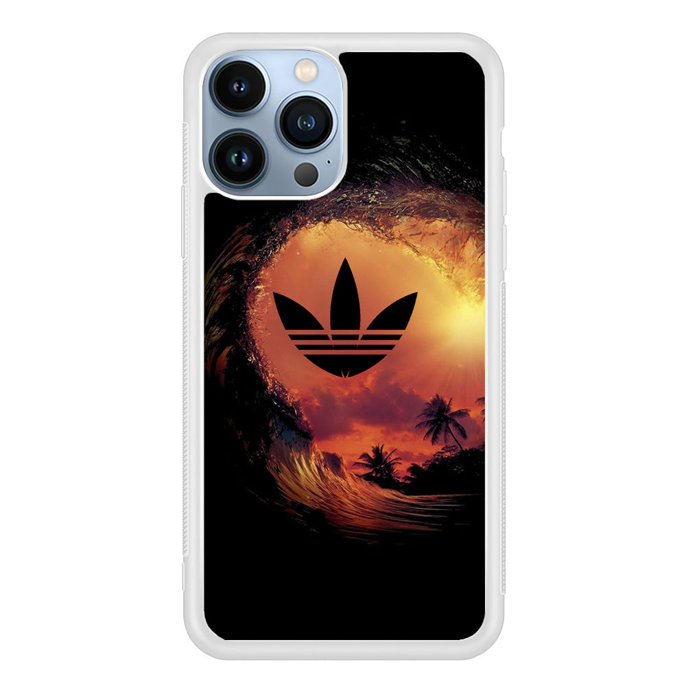 Adidas Logo Wave Sunset iPhone 13 Pro Max Case