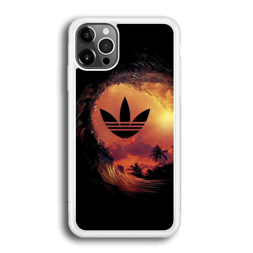 Adidas Logo Wave Sunset iPhone 12 Pro Max Case