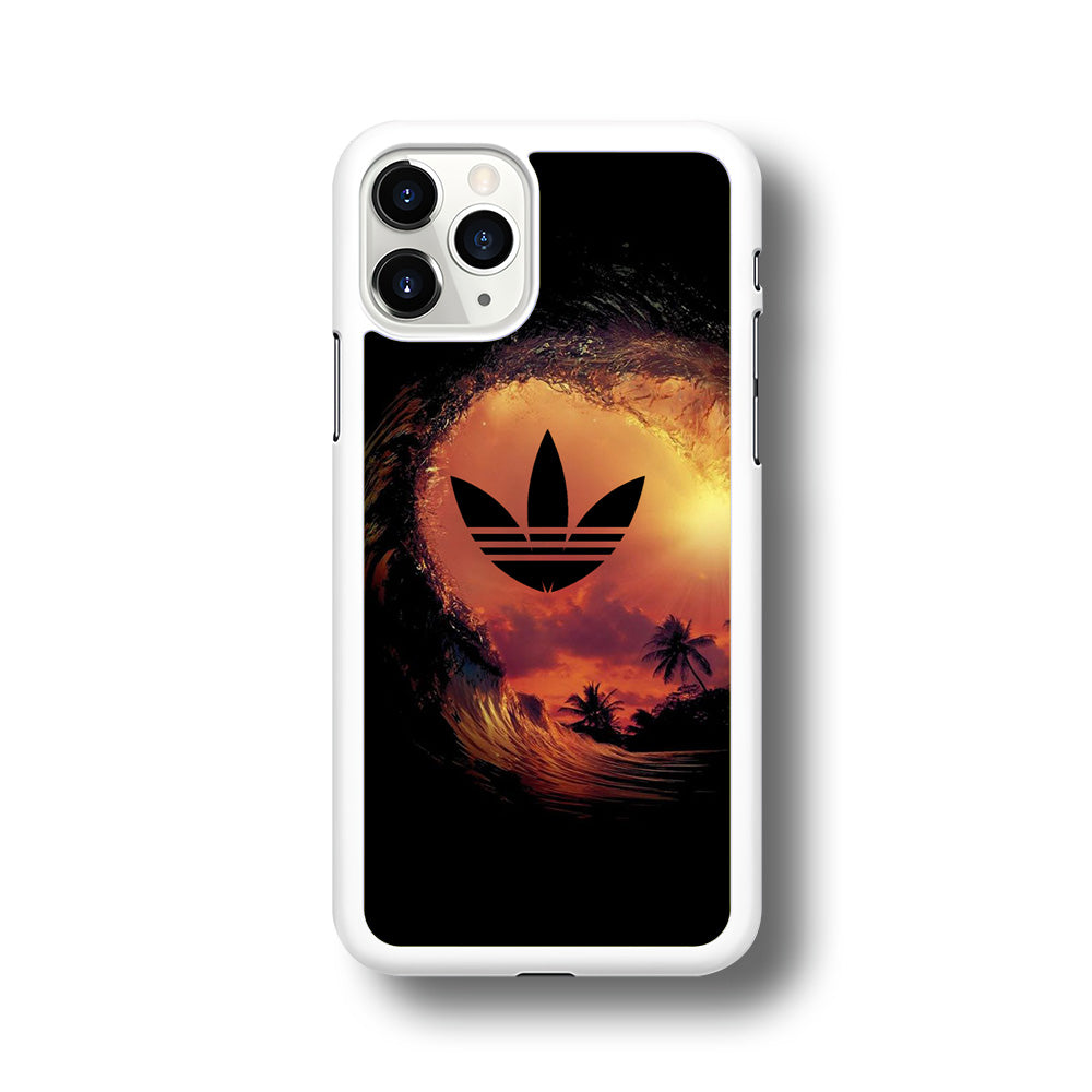 Adidas Logo Wave Sunset iPhone 11 Pro Max Case
