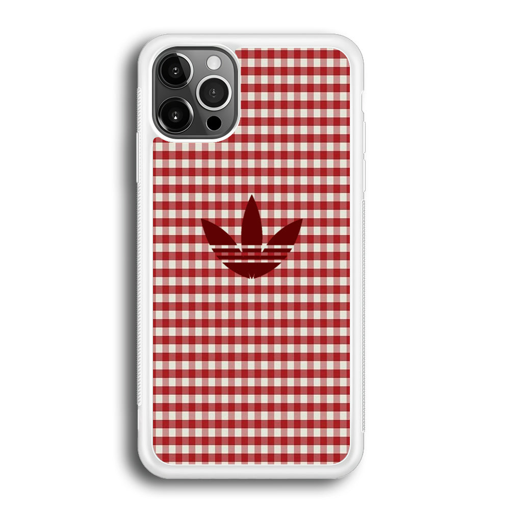 Adidas Red Flannel iPhone 12 Pro Case