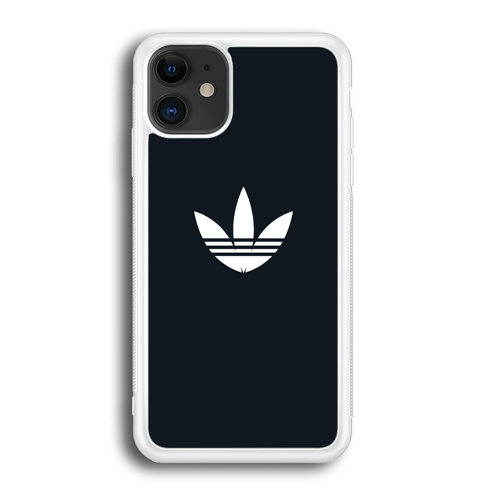 Adidas Space Grey White Logo iPhone 12 Case