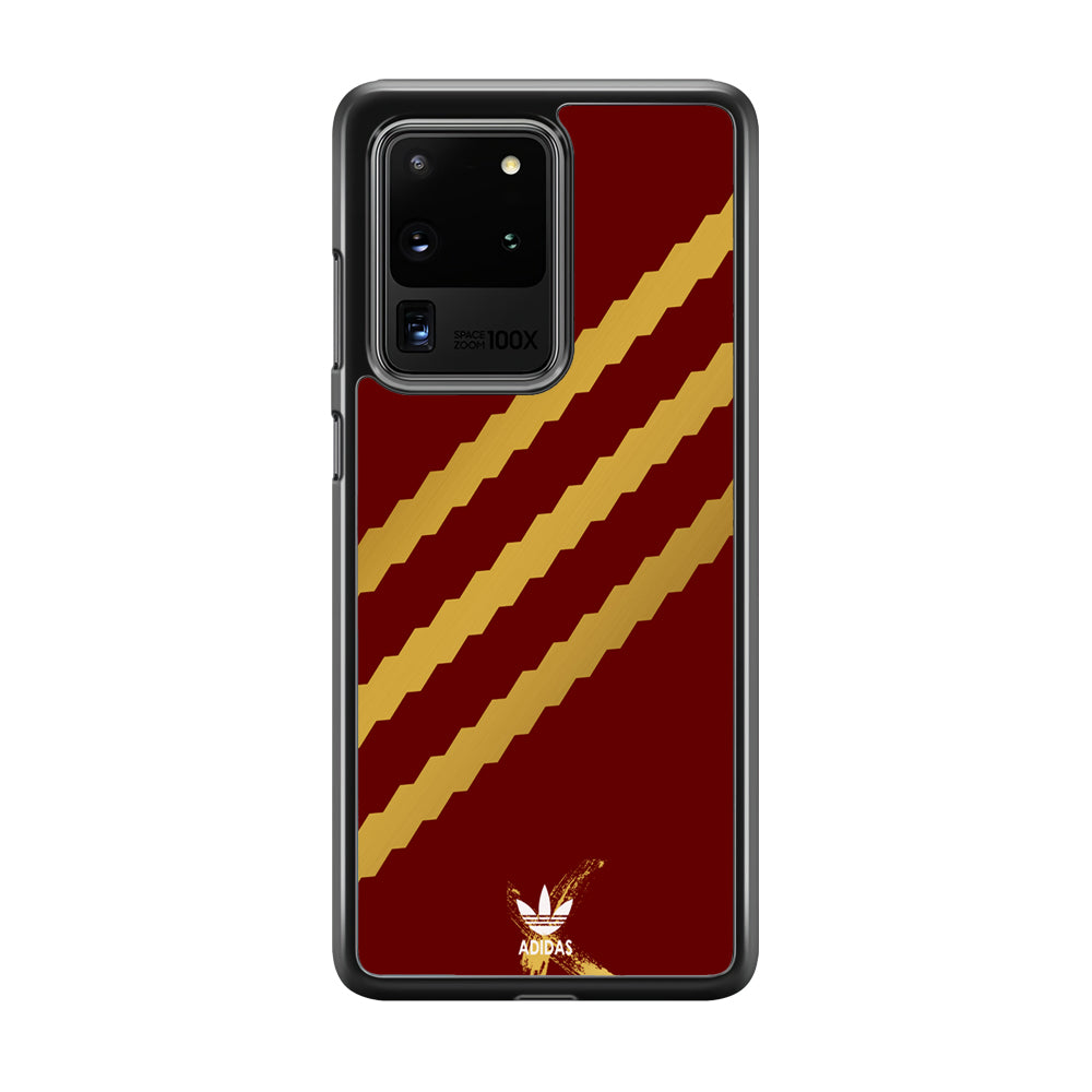 Adidas Stripe Royal Gold Maroon Samsung Galaxy S20 Ultra Case