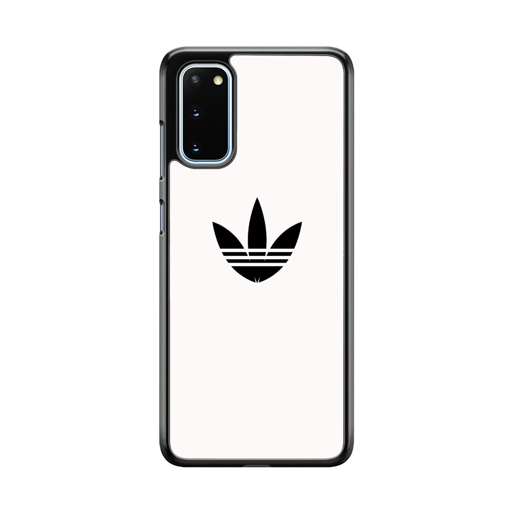 Adidas White Bone Logo Black Samsung Galaxy S20 Case